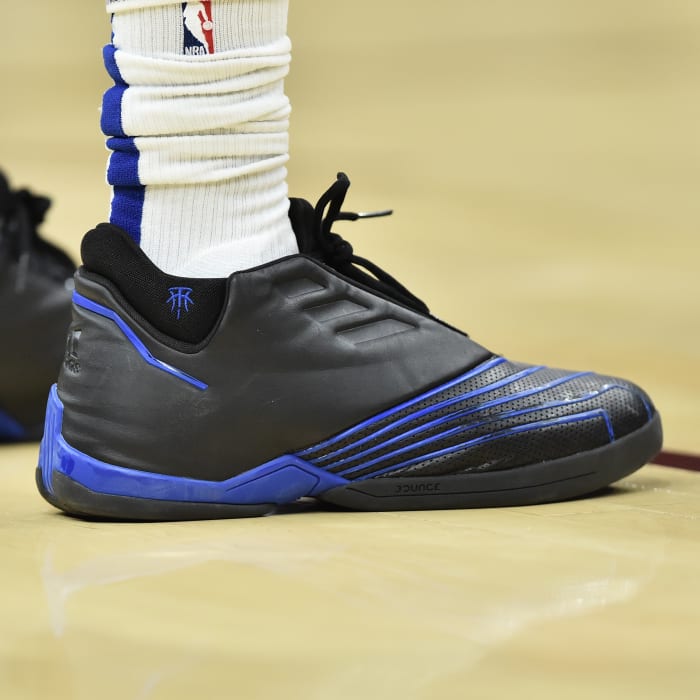 Jerami Grant wearing the Adidas T-Mac 2.